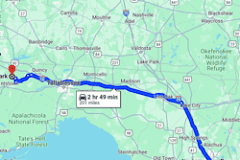 Map to Torreya State Park