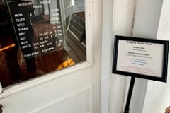 Gregory House Tour Sign