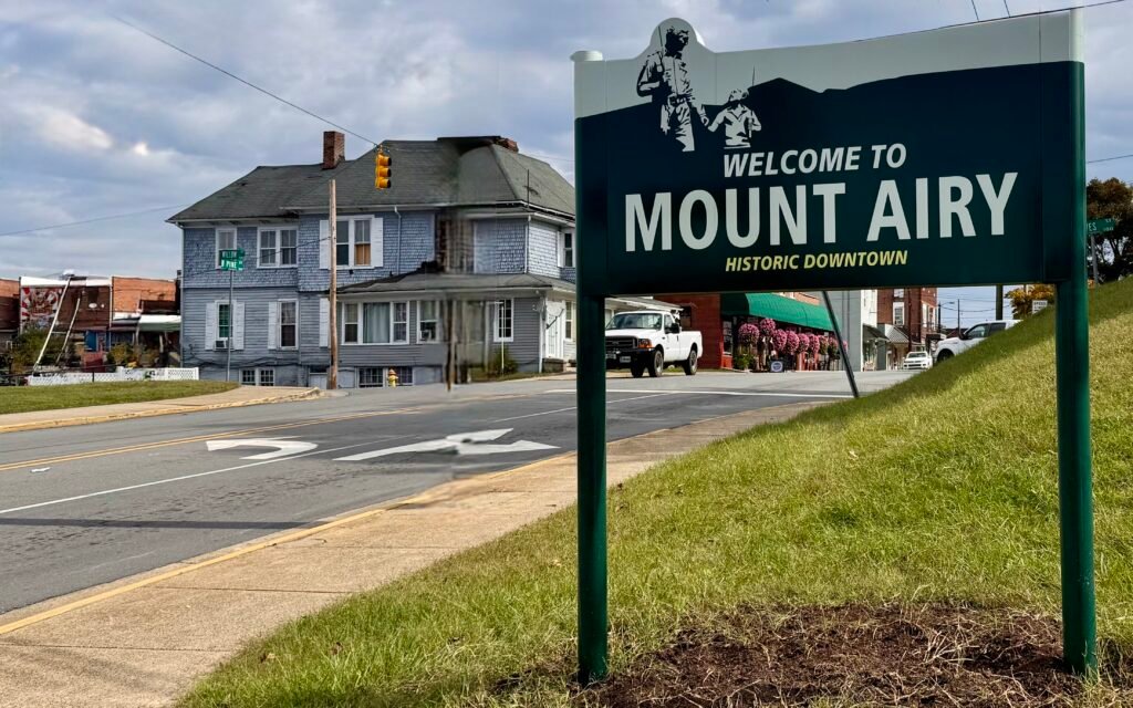 Welcome to Mount Airy sign.