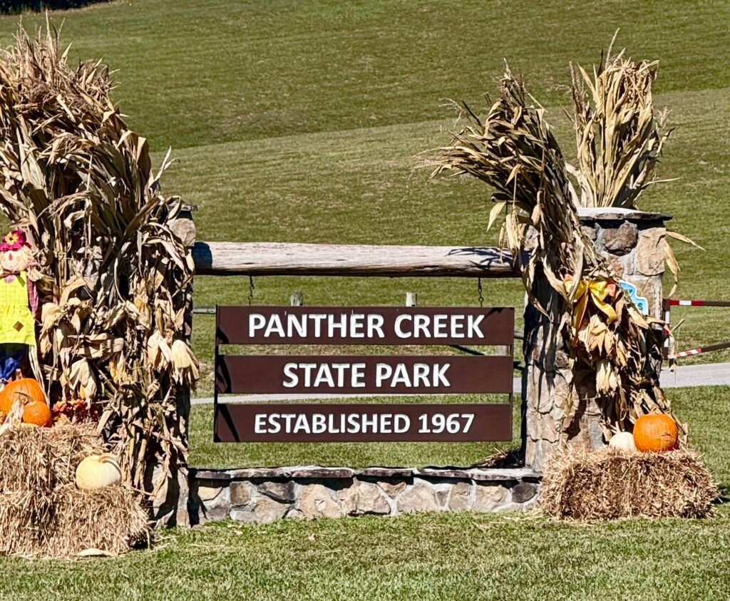 Panther Creek State Park sign